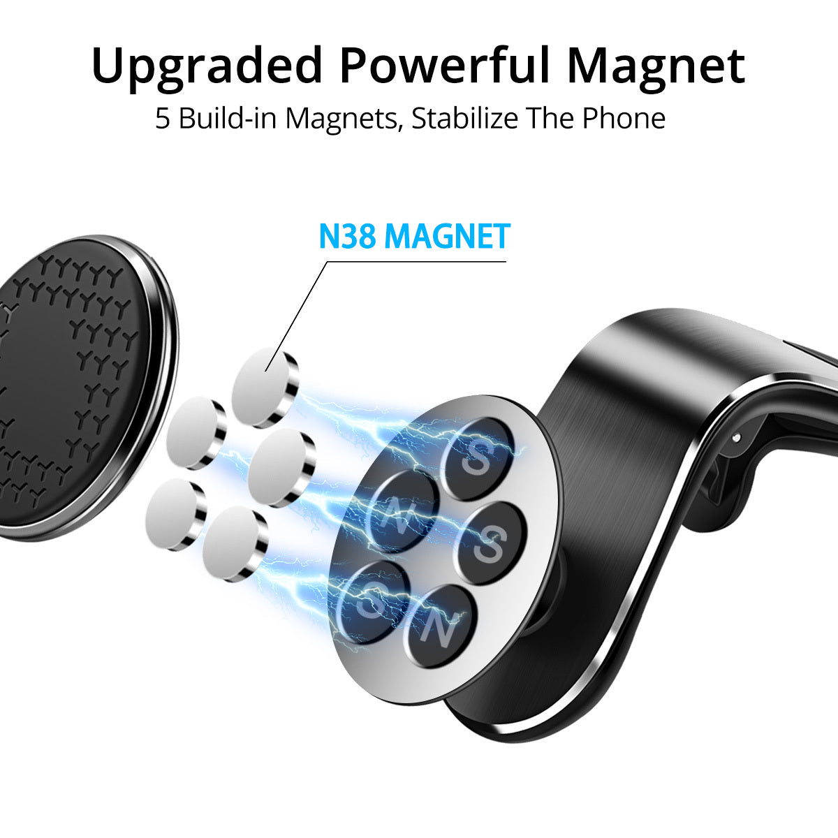 Magnetic Car Phone Holder Air Vent Magnet Mount Smartphone Phone Holder Car Rotation Bracket