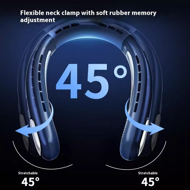 Ventilateur portable d'extérieur silencieux, rechargeable par USB et longue autonomie, sans feuilles et à suspension.