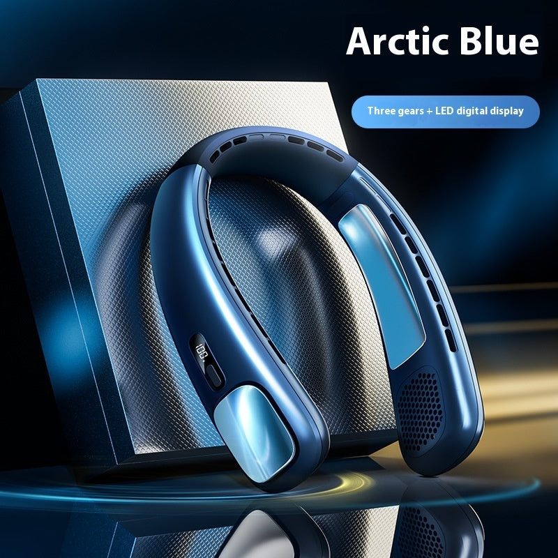 Ventilateur portable d'extérieur silencieux, rechargeable par USB et longue autonomie, sans feuilles et à suspension.